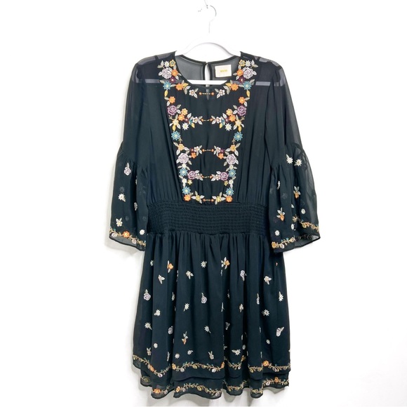 Anthro Maeve Dresses Anfisa Embroidered Tunic Dress - Picture 4 of 16